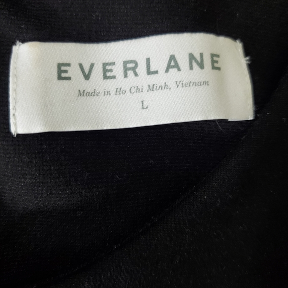 Everlane Black Thick Boxy Blouse, Size Large - Picture 7 of 10